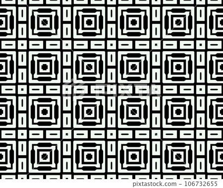 Ornament with elements of black and white colors. Ornament with elements of black and white colors. 106732655