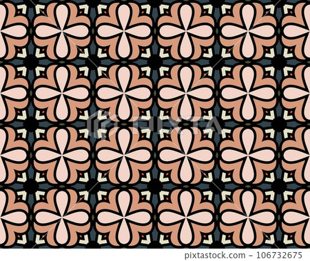 An Elegant luxury brown tone design Lines Pattern Abstract Retro style Geometric Background Design 106732675