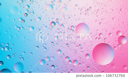 Abstract colorful Background Oil in Water surface Foam of Soap with Bubbles. 106732768
