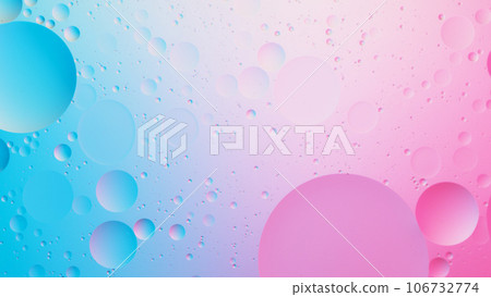 Abstract colorful Background Oil in Water surface Foam of Soap with Bubbles. 106732774