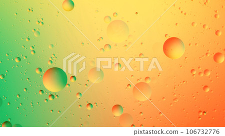 Abstract colorful Background Oil in Water surface Foam of Soap with Bubbles. 106732776
