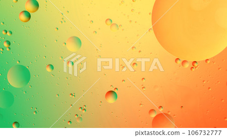 Abstract colorful Background Oil in Water surface Foam of Soap with Bubbles. 106732777