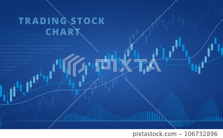 Candlestick chart, trading graphic online. Financial concept with forex candles indicators, trade strategy. Investment market, decent vector economy background Candlestick chart, trading graphic online. Financial concept with forex candles indicators, trade strategy. Investment market, decent vector economy background 106732896