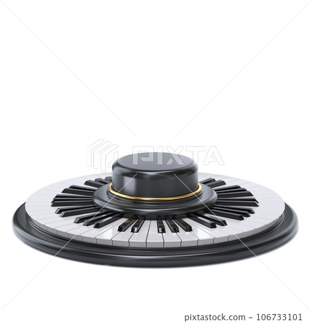 Piano keyboard award stand 3D 106733101