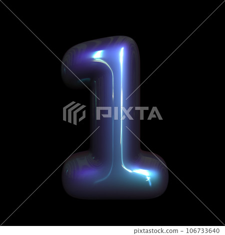 metaverse number 1 - 3d futuristic digit - Suitable for technology, cyberspace or science related subjects metaverse number 1 - 3d futuristic digit - Suitable for technology, cyberspace or science related subjects 106733640