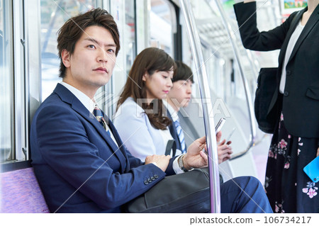 Men and women shooting cooperation "Keioh Electric Railway Co., Ltd." Men and women shooting cooperation "Keioh Electric Railway Co., Ltd." 106734217