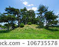 Shimosamuraizuka tumulus under the blue sky 106735578