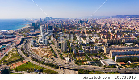 Barcelona neighborhood of Diagonal Mar Barcelona neighborhood of Diagonal Mar 106735919