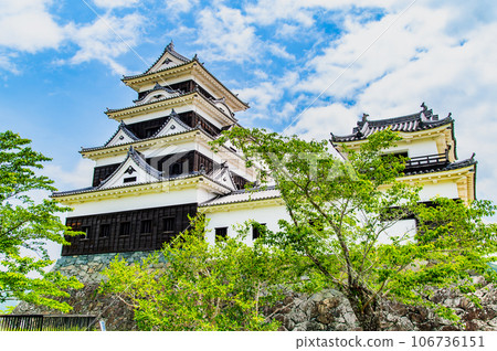 Ehime Ozu Castle ~Donjon and high railing turret~ Ehime Ozu Castle ~Donjon and high railing turret~ 106736151