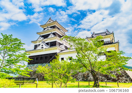 Ehime Ozu Castle ~Donjon and high railing turret~ Ehime Ozu Castle ~Donjon and high railing turret~ 106736160