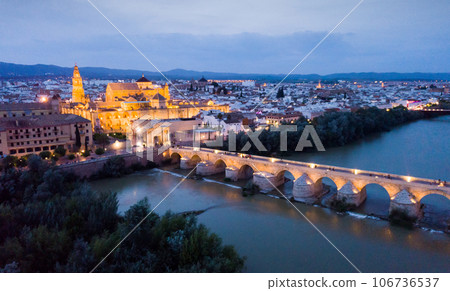 Night aerial view of Cordoba Night aerial view of Cordoba 106736537