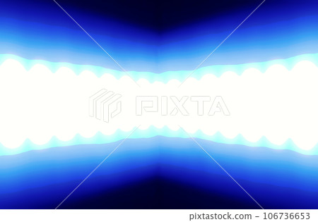 A black background element in which a series of high-intensity white lights emit light while opening to the left and right. A black background element in which a series of high-intensity white lights emit light while opening to the left and right. 106736653