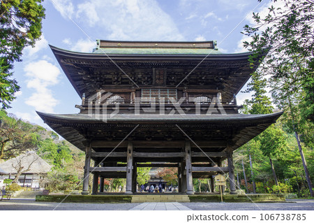 鎌倉市、圓覺寺、與夏目漱石的「門」有關的三門 106738785