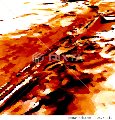 Anime-style background inspired by numerous dried bloodstains reminiscent of a gruesome crime scene. 106739219