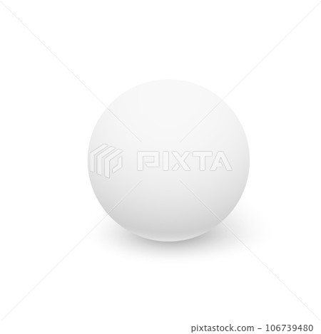 White sphere with shadow. Ball. Vector White sphere with shadow. Ball. Vector 106739480