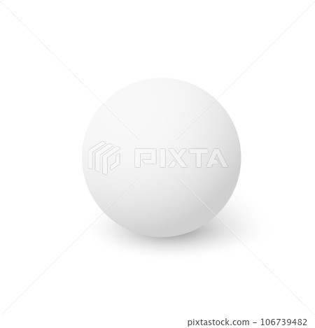 White sphere with shadow. Ball. Vector White sphere with shadow. Ball. Vector 106739482