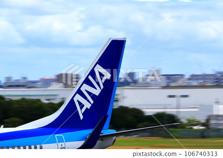 Osaka International Airport ANA Airplane Landing Sky Park Osaka International Airport ANA Airplane Landing Sky Park 106740313