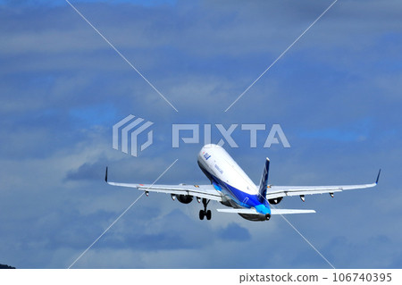 Osaka International Airport ANA Airplane Takeoff Ready Sky Park Osaka International Airport ANA Airplane Takeoff Ready Sky Park 106740395