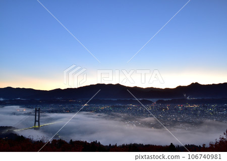 從繆斯公園看秩父盆地雲海 106740981