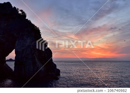Sunset from Shirasaki Marine Park 106740982