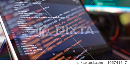 Coding background business data analytics programming online, digital world technology Coding background business data analytics programming online, digital world technology 106741847