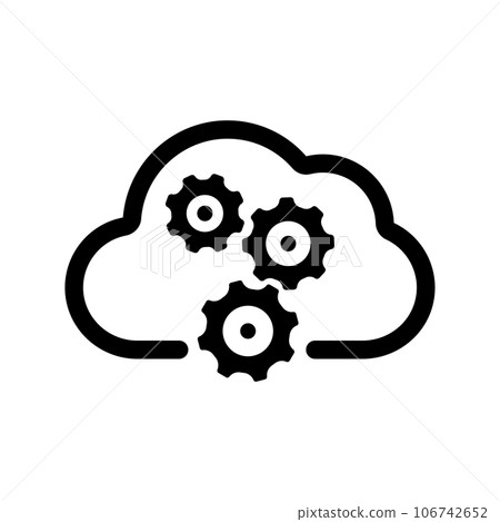 SaaS/雲服務矢量圖標說明 106742652