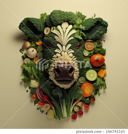 vegetable vegetarian or vegan food concept. AI-generated content. vegetable vegetarian or vegan food concept. AI-generated content. 106743183