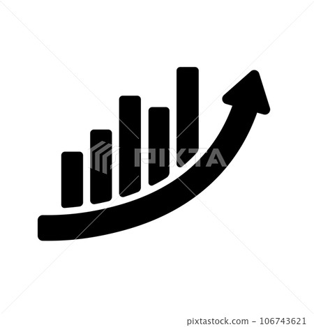 業務/公司成長/成功/上升矢量圖標說明 業務/公司成長/成功/上升矢量圖標說明 106743621