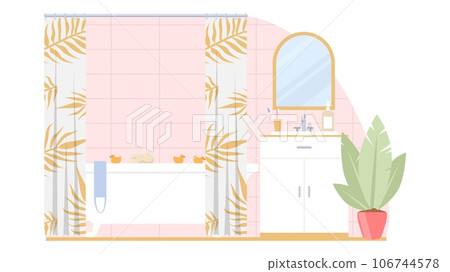 Bathroom interior background of modern home or hotel apartment 106744578