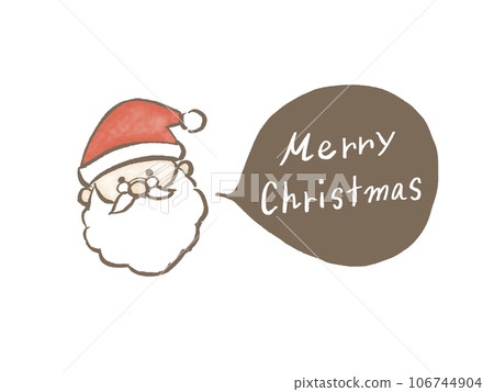 聖誕聖誕老人講話泡泡 聖誕聖誕老人講話泡泡 106744904