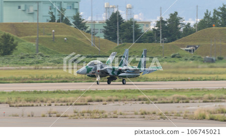 Air Self-Defense Force Flight Instruction Group F-15DJ Eagle landing Air Self-Defense Force Flight Instruction Group F-15DJ Eagle landing 106745021