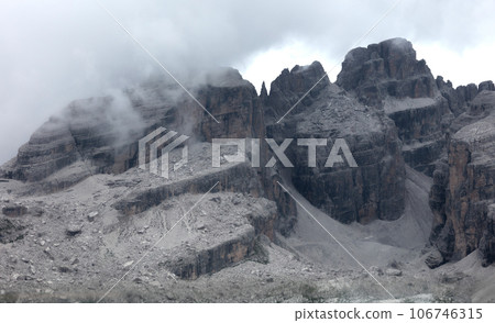 Dolomites Italy, close-up of the mountains Dolomites Italy, close-up of the mountains 106746315