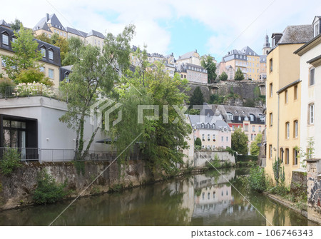 assic view of the famous old town of Luxembourg City 106746343