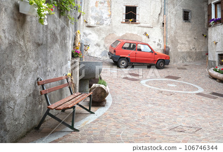 Unique view on the village of Bondone, Italy Unique view on the village of Bondone, Italy 106746344