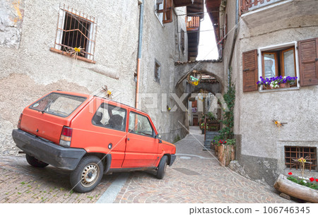 Unique view on the village of Bondone, Italy Unique view on the village of Bondone, Italy 106746345
