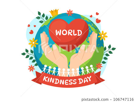 Happy World Kindness Day Vector Illustration on November 13 with Earth and Love for Charitable Assistance in Flat Cartoon Background Templates Happy World Kindness Day Vector Illustration on November 13 with Earth and Love for Charitable Assistance in Flat Cartoon Background Templates 106747116