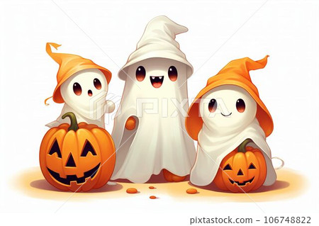 Halloween illustration (ghost virtual child) Halloween illustration (ghost virtual child) 106748822