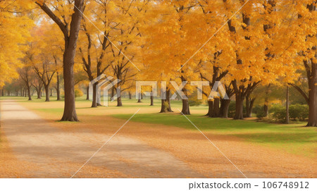 Autumn forest scenery with fall leaves Autumn forest scenery with fall leaves 106748912