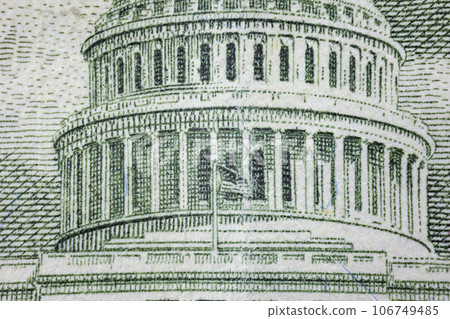 Capitol close-up on a fifty dollar bill Capitol close-up on a fifty dollar bill 106749485