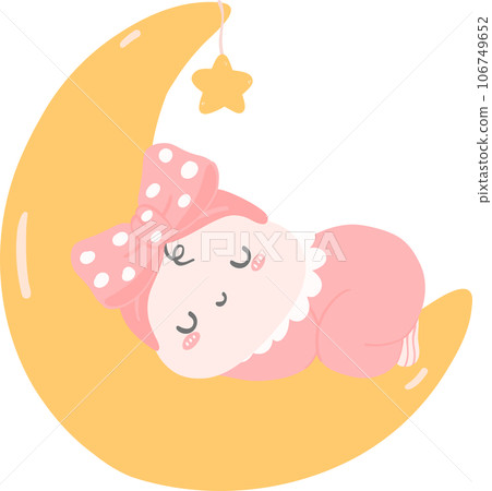 Cute baby girl in pink clothe, baby newborn shower cartoon doodle hand drawing Cute baby girl in pink clothe, baby newborn shower cartoon doodle hand drawing 106749652