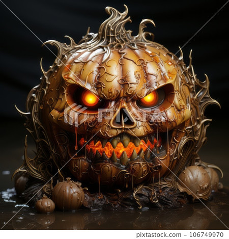 SCARY FACE Stock Illustration