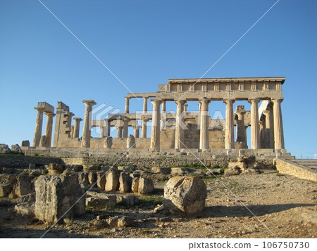 Temple of Aphaia on Aegina Island in the Aegean Sea, Greece Temple of Aphaia on Aegina Island in the Aegean Sea, Greece 106750730