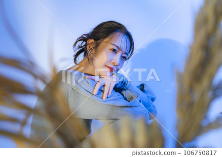 中年婦女肖像、美容、護膚、化妝品 106750817