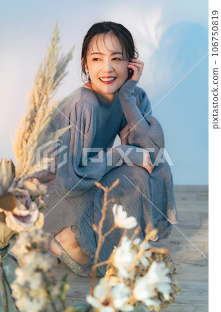 中年婦女肖像、美容、護膚、化妝品 中年婦女肖像、美容、護膚、化妝品 106750819
