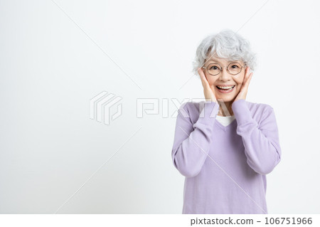 驚訝的高級女性(複製空間) 驚訝的高級女性(複製空間) 106751966