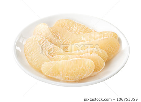 Pomelo mid-autumn festival white background go back pomelo isolated clipping path 切り抜き 106753359