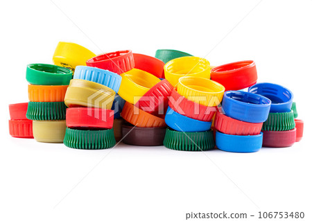 Different color bottle caps, excellent raw material for recycling. Different color bottle caps, excellent raw material for recycling. 106753480
