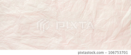 Texture of vintage crumpled light beige wrapping paper, closeup. Pink old background, macro. Texture of vintage crumpled light beige wrapping paper, closeup. Pink old background, macro. 106753701