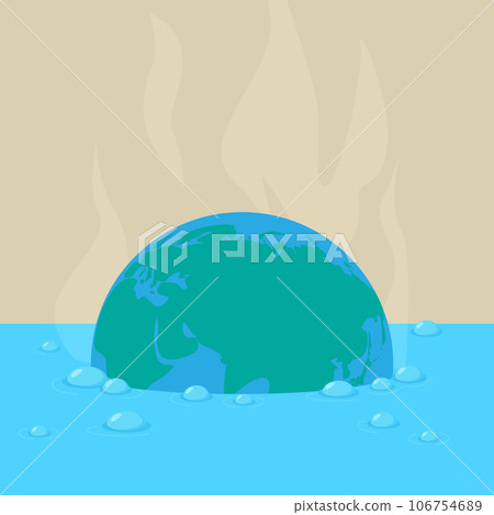 地球在沸水中的插圖 地球在沸水中的插圖 106754689