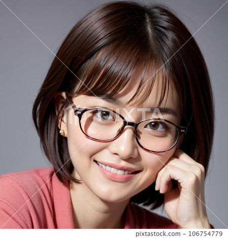 人工智能生成的圖像 [人] 戴眼鏡的女人 106754779